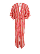 BCLUNA double v-neck jumpsuit - Glow Berry - Black Colour