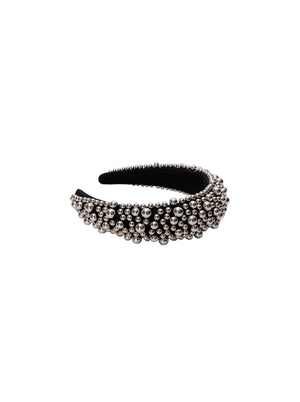 BCSHAFFER headband - Black/Silver Coloured - Black Colour