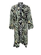 BCLUNA long kimono - Green Craze - Black Colour