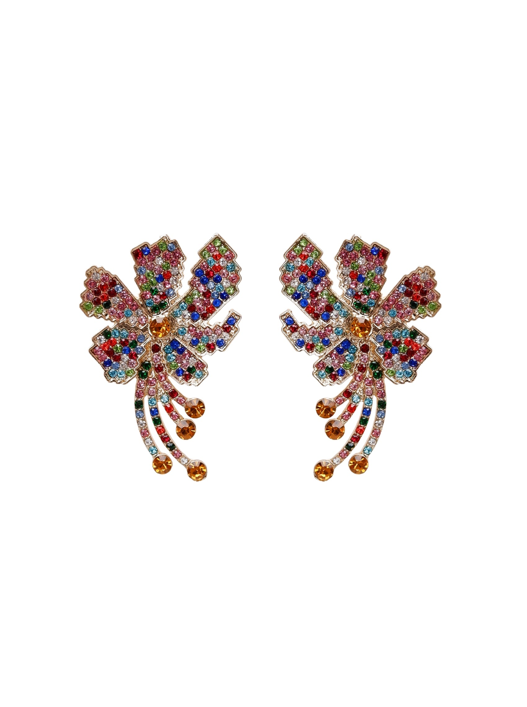BCTULIA earrings - Multi Mix - Black Colour