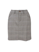 BCNIKKA chequered short skirt - Grey - Black Colour