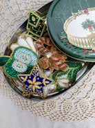 BCVELVET tree christmas ornament - Green - Black Colour