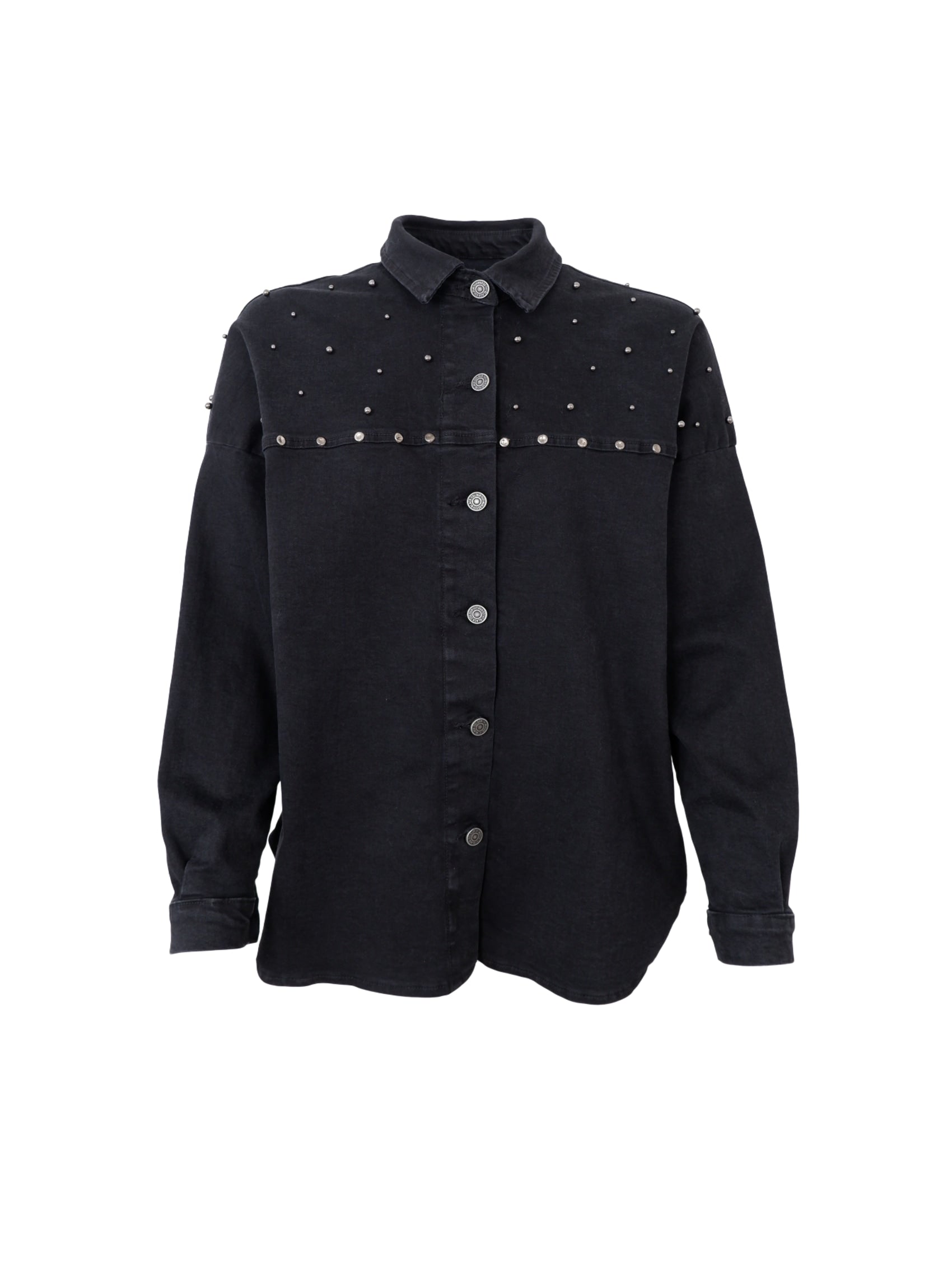 BCNESSA jeans shirt jacket - Black - Black Colour