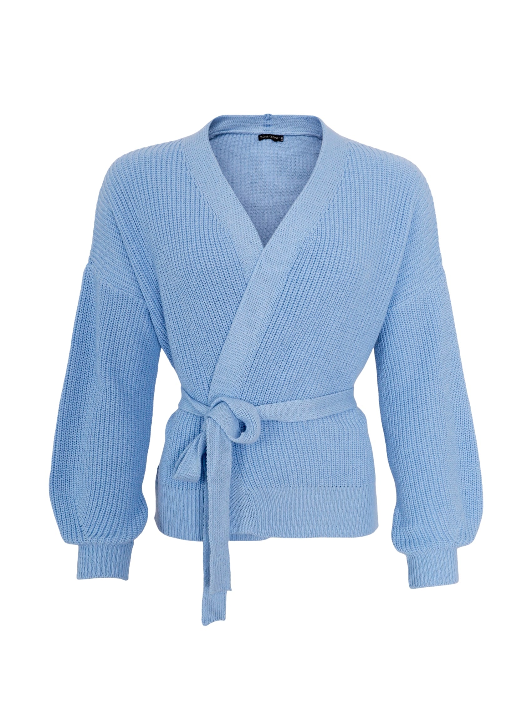 BCFRY knit cardigan - Sky Blue - Black Colour