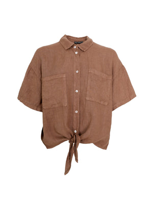 BCMELINA short shirt - Nougat - Black Colour