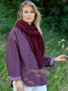 BCMONTREAL shirt jacket - Plum - Black Colour