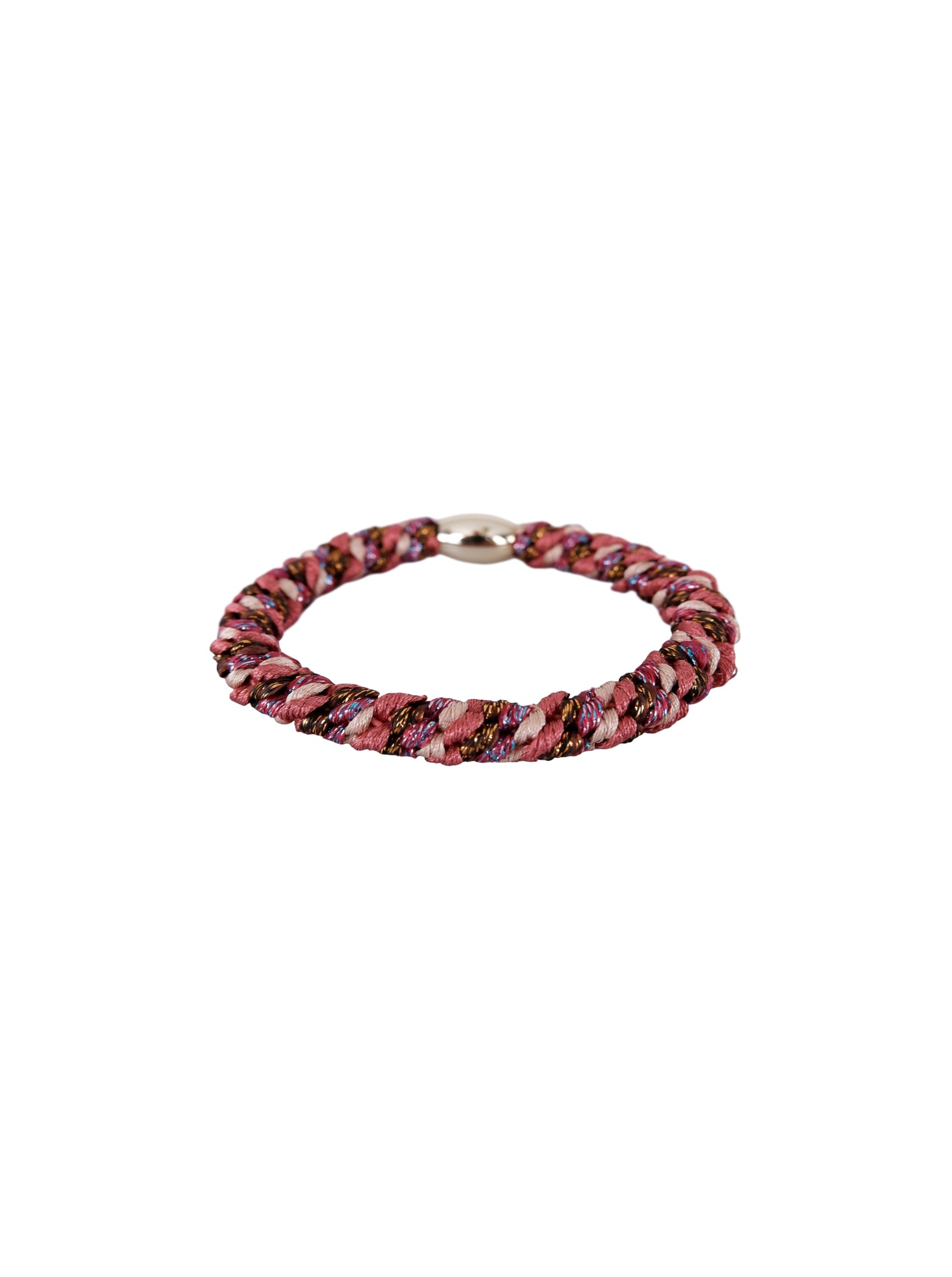 BCKALLY gold coloured bead elastic - Red Mix - Black Colour