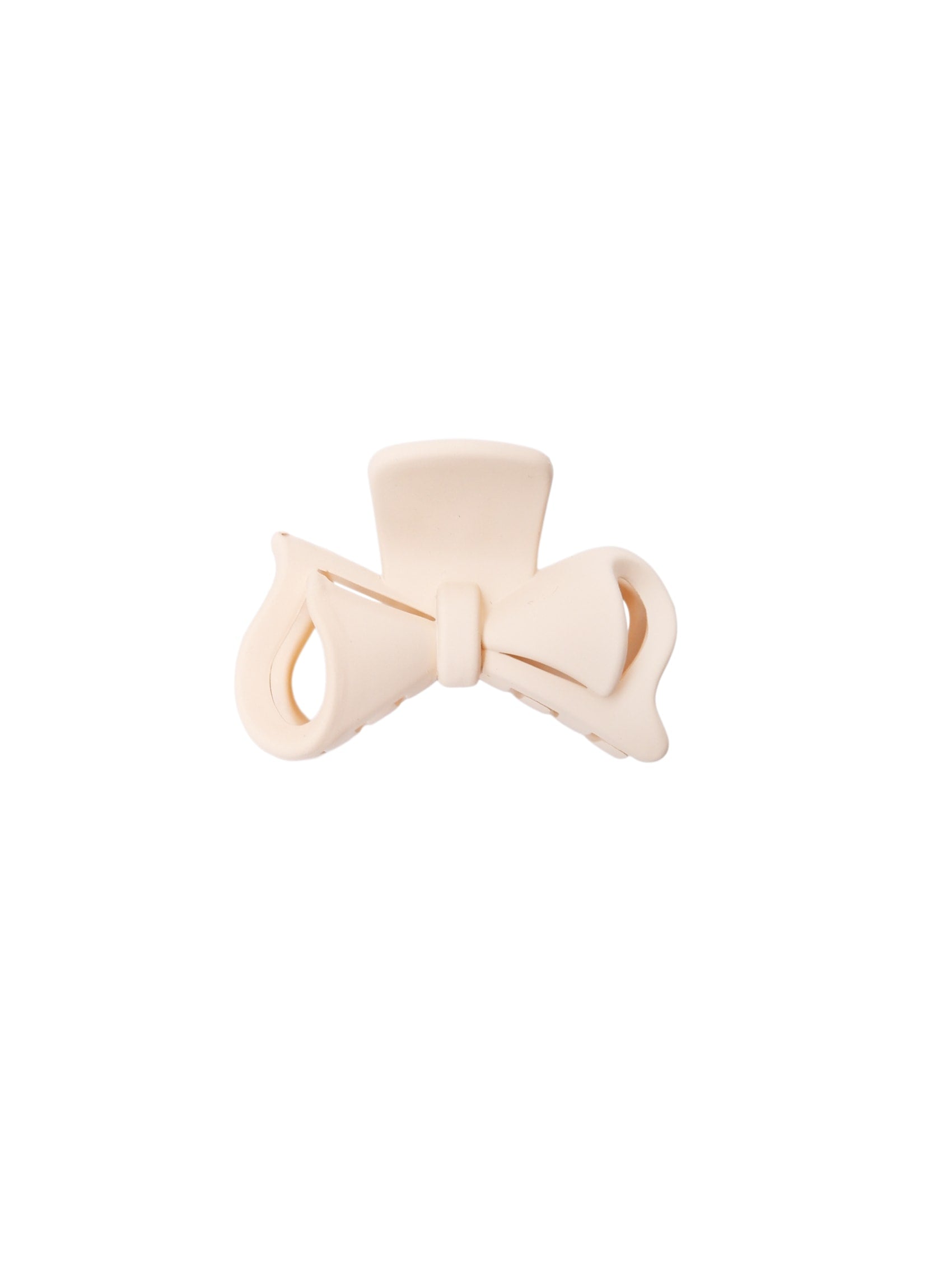 BCCATRINA bow small matt hair claw - Lt. Pink - Black Colour