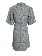 BCLUNA short raglan dress SS - Blue Garden - Black Colour