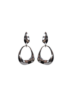 BCBINE earrings - Silver Coloured - Black Colour