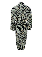 BCLUNA long kimono - Green Craze - Black Colour