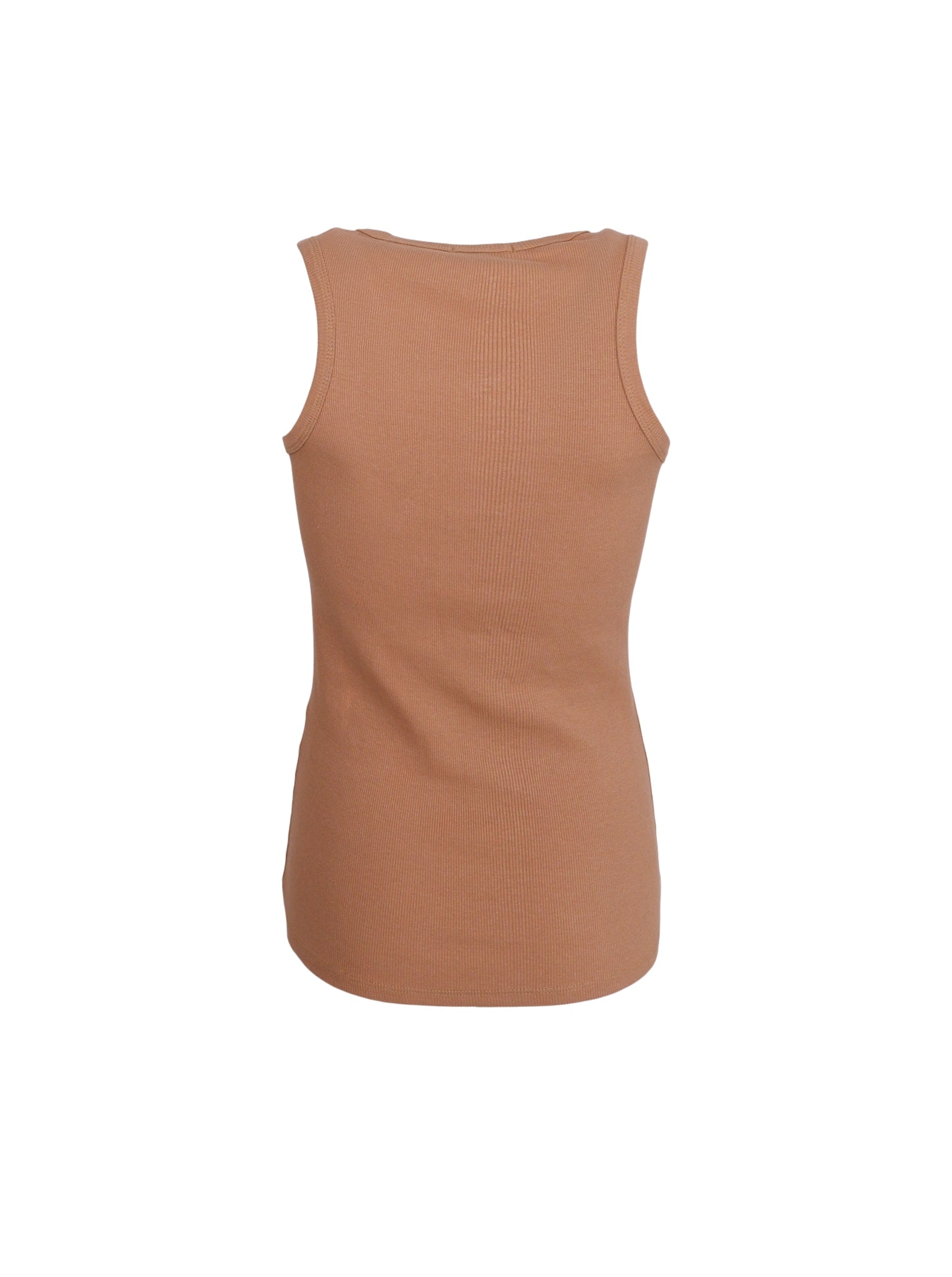 BCENA rib tank top - Frappe - Black Colour