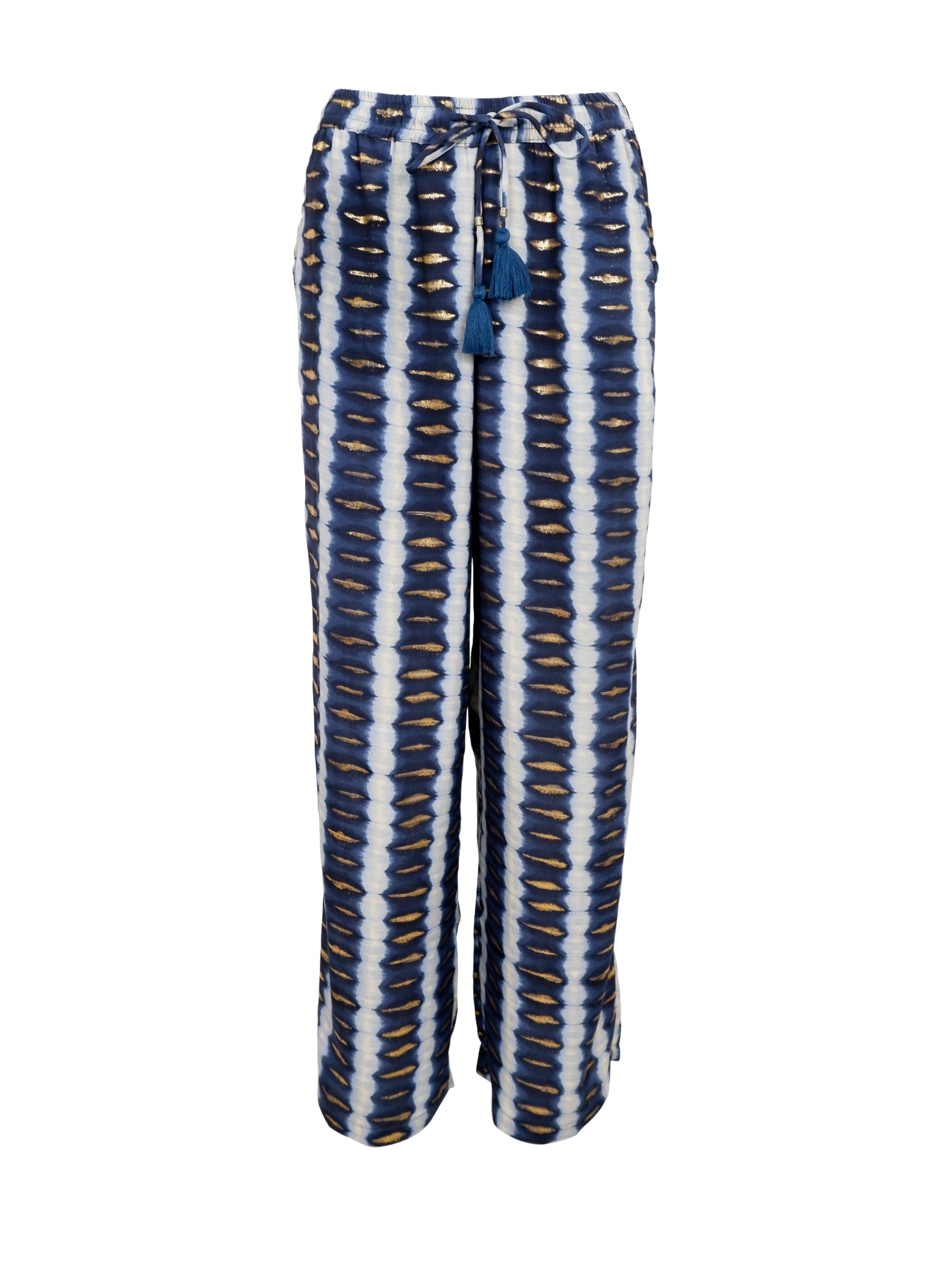 BCLUNA straight pant - Glow Blue - Black Colour