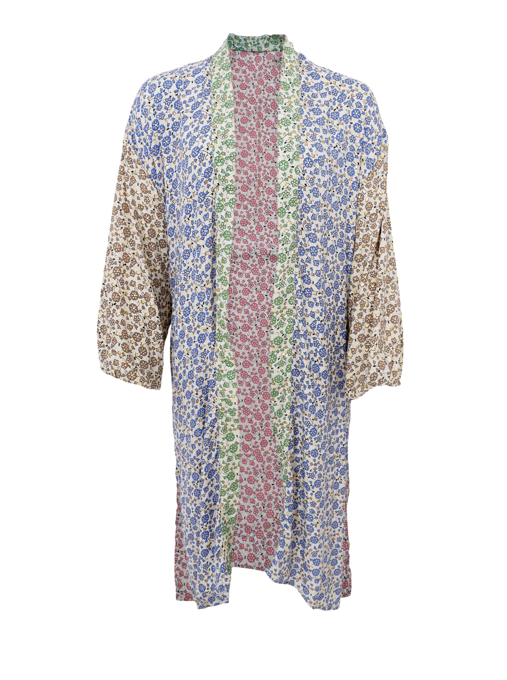 BCLUNA long kimono - Daisy Mix - Black Colour