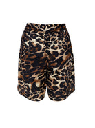 BCLUNA loose shorts - Leopard - Black Colour
