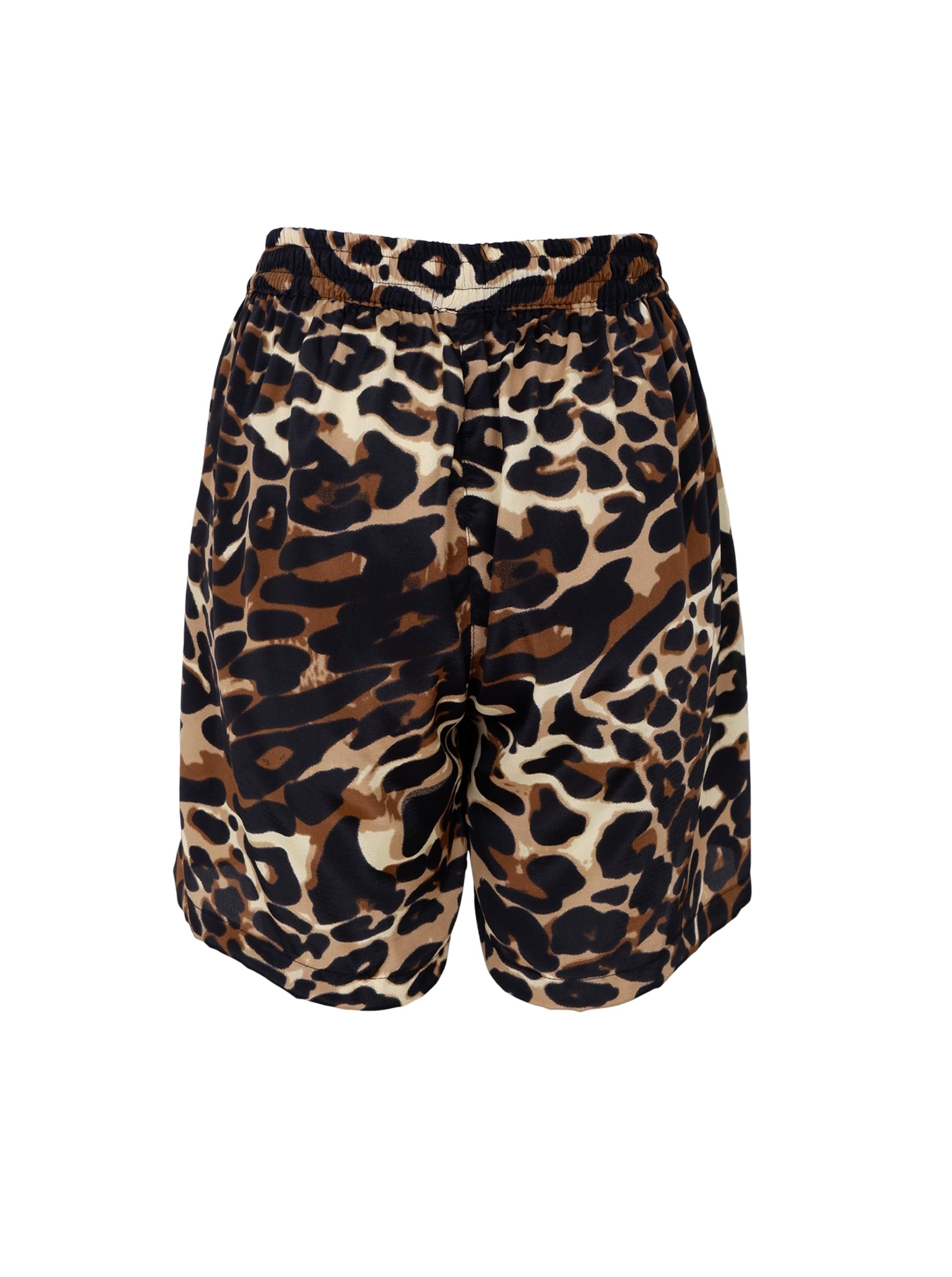 BCLUNA loose shorts - Leopard - Black Colour