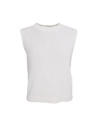 BCKITTY slit top - Off White - Black Colour