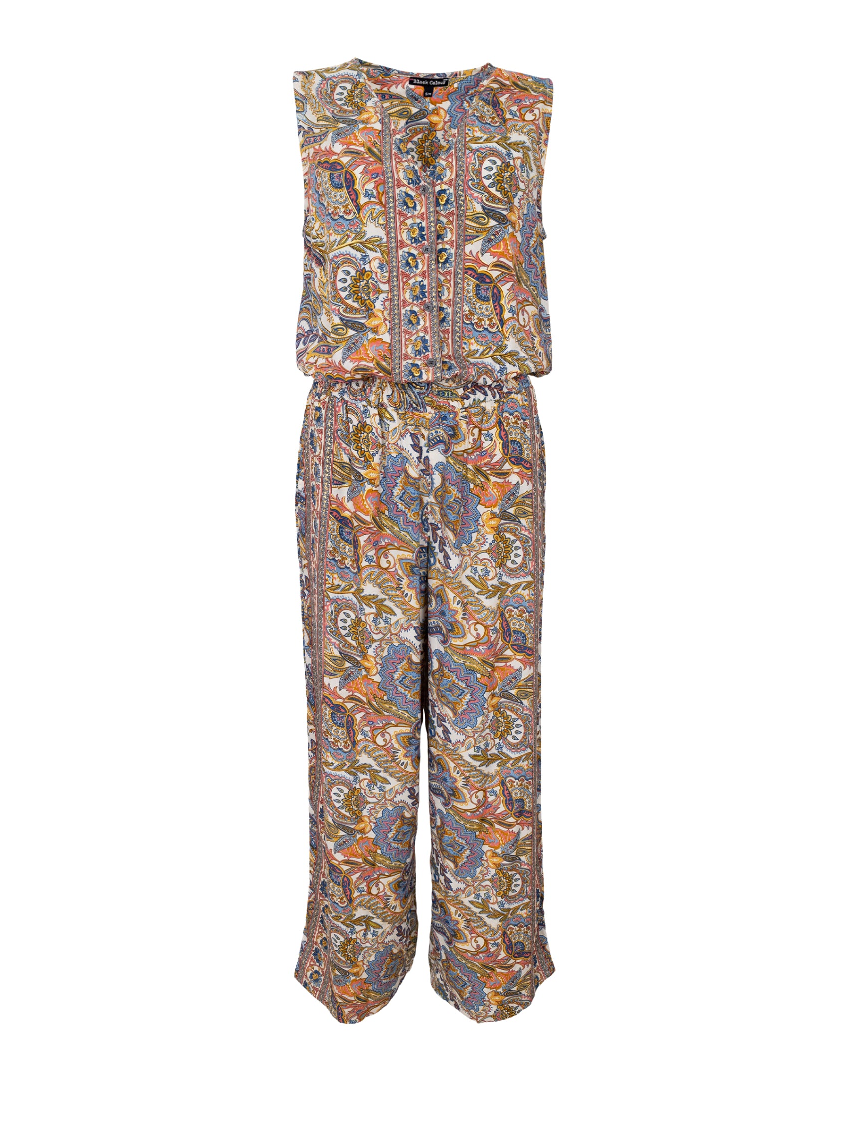 BCLUNA sleeveless jumpsuit - Summer Garden - Black Colour