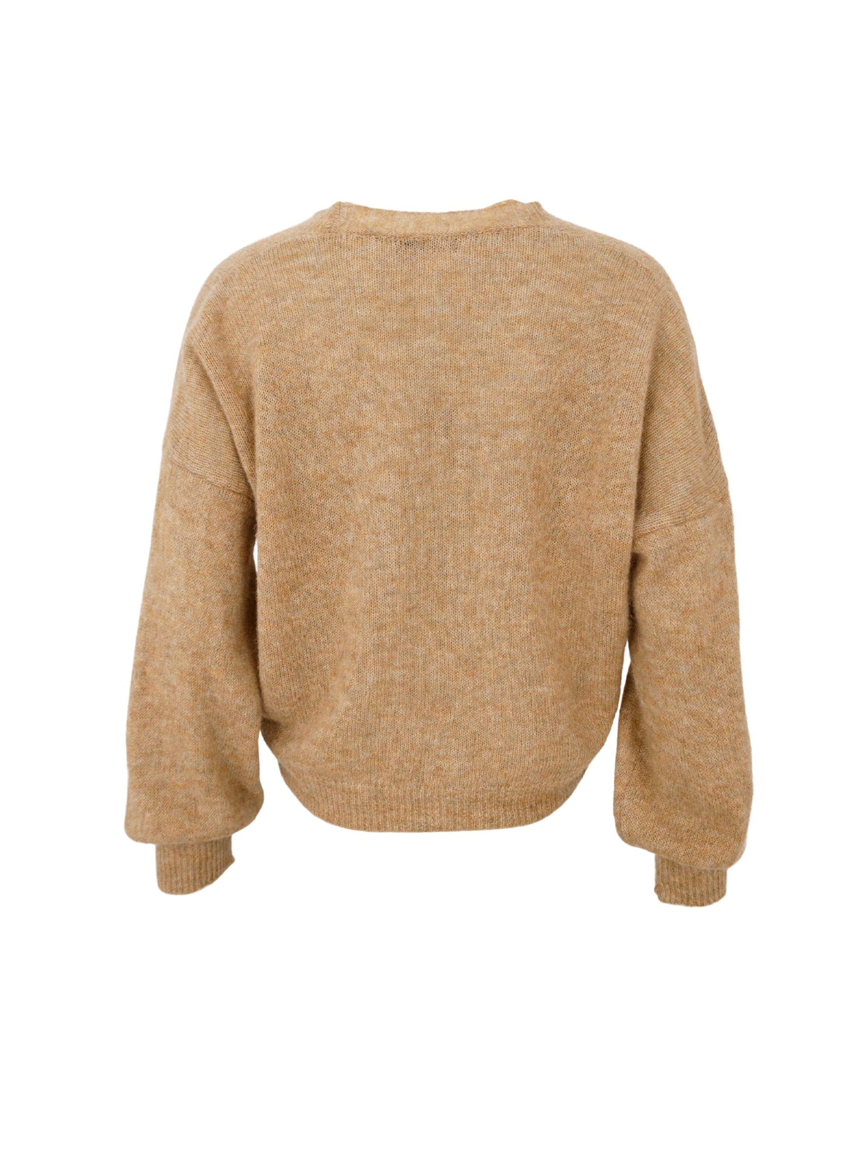 BCDELL heavy knit cardigan - Frappe - Black Colour