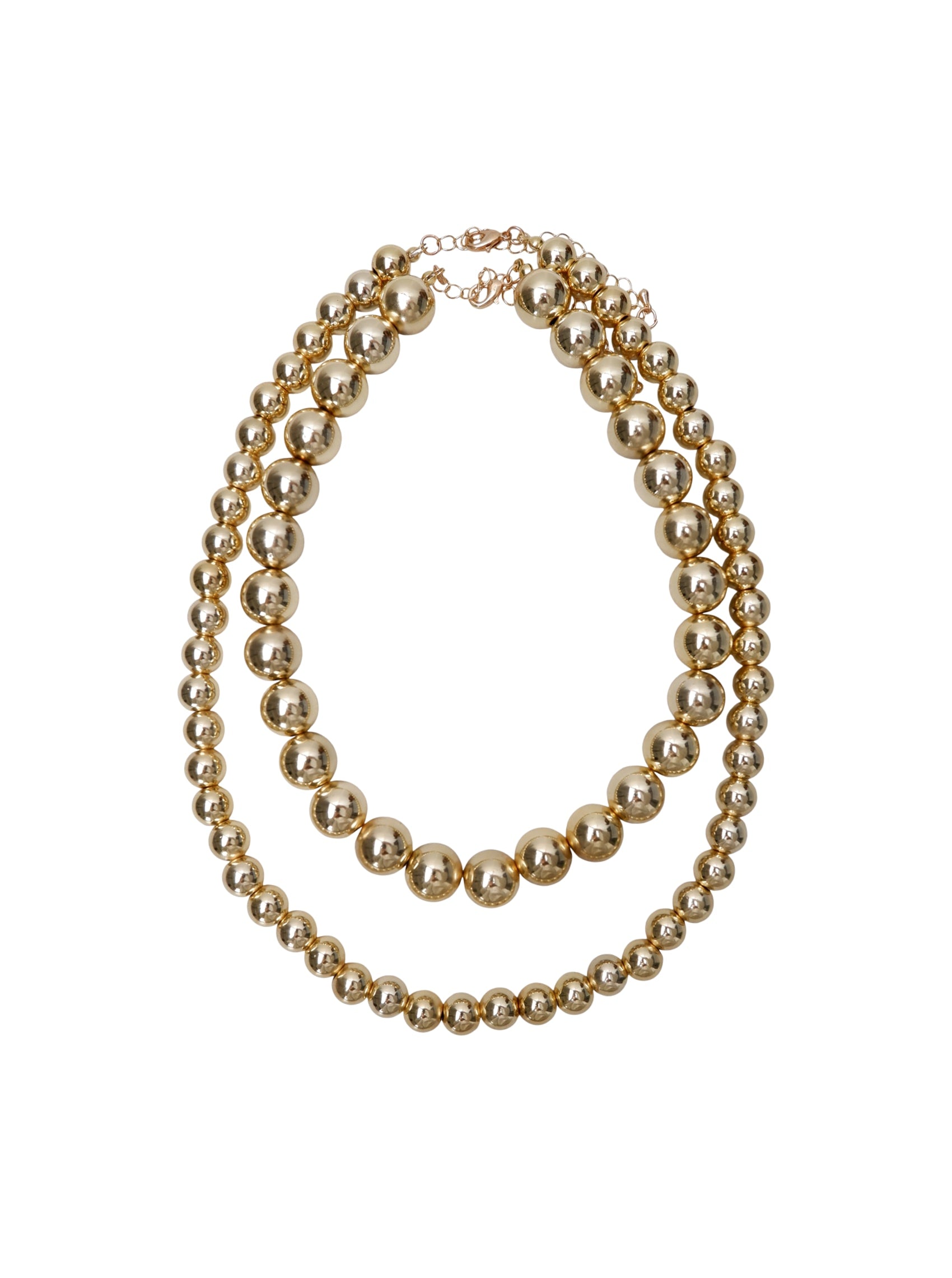 BCLINA 2-in-1 necklace - Gold Coloured - Black Colour