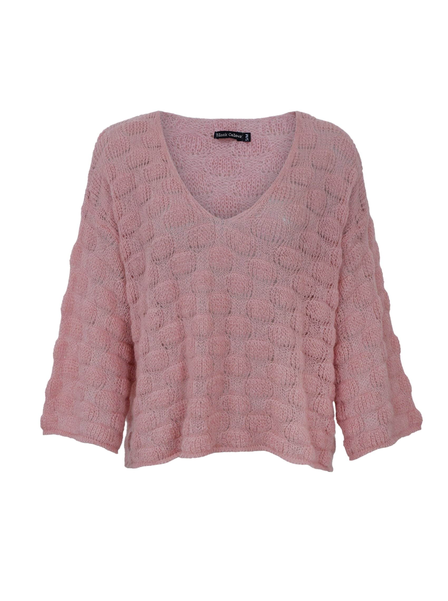 BCHARRIS v-neck jumper - Rose - Black Colour