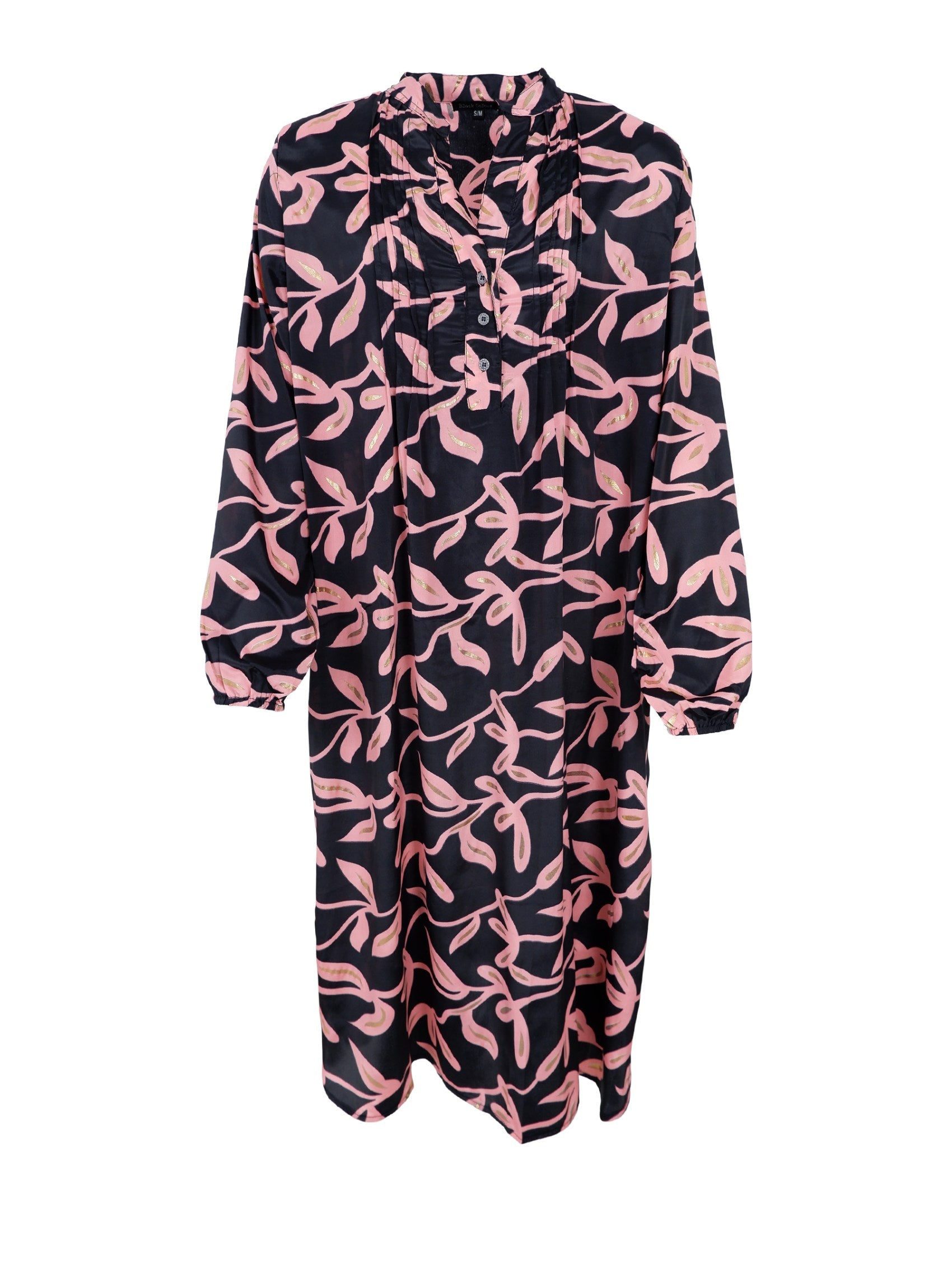 BCLUNA Pleat tunic dress - Black Passion - Black Colour