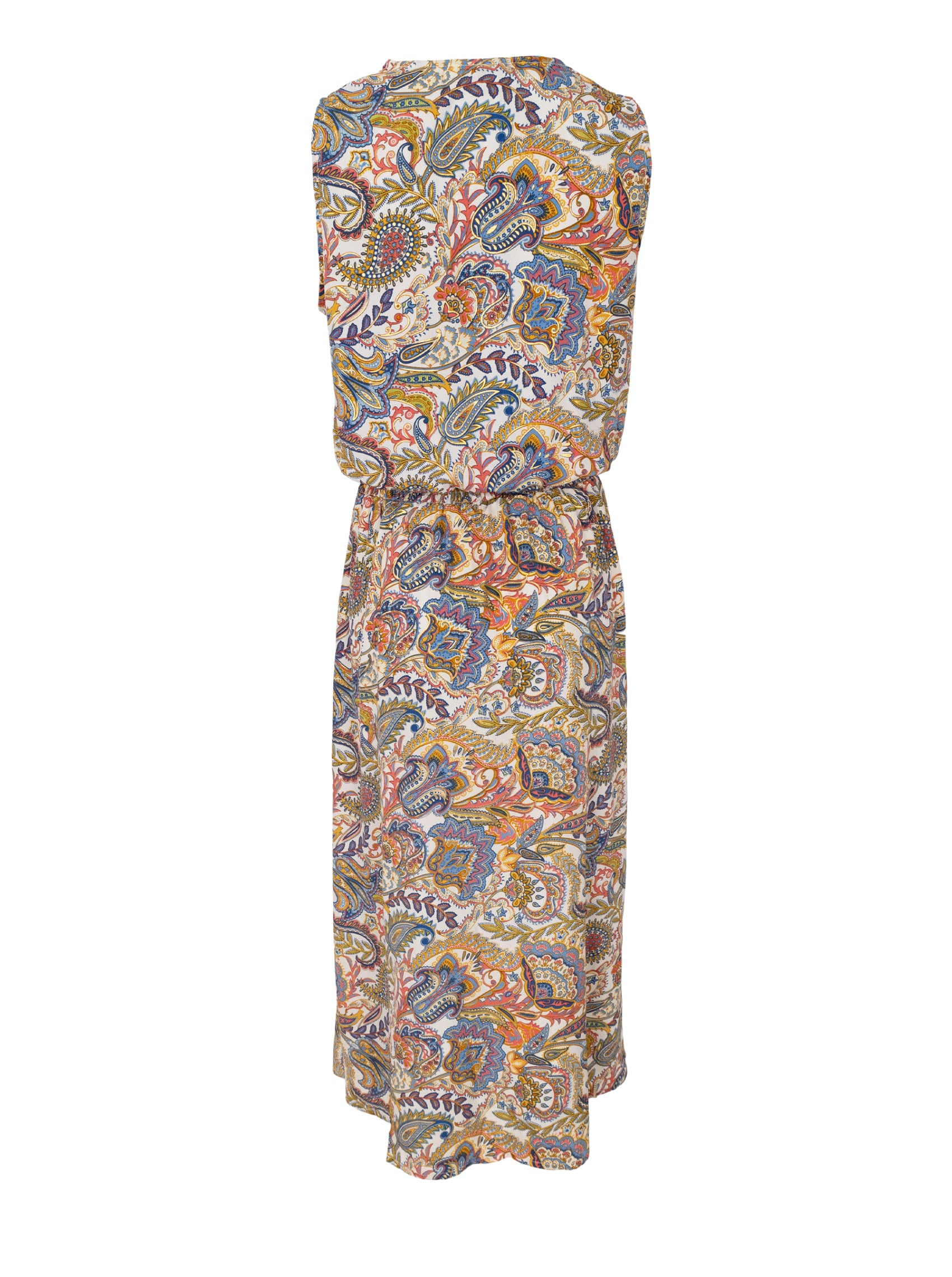 BCLUNA sleeveless dress - Summer Garden - Black Colour