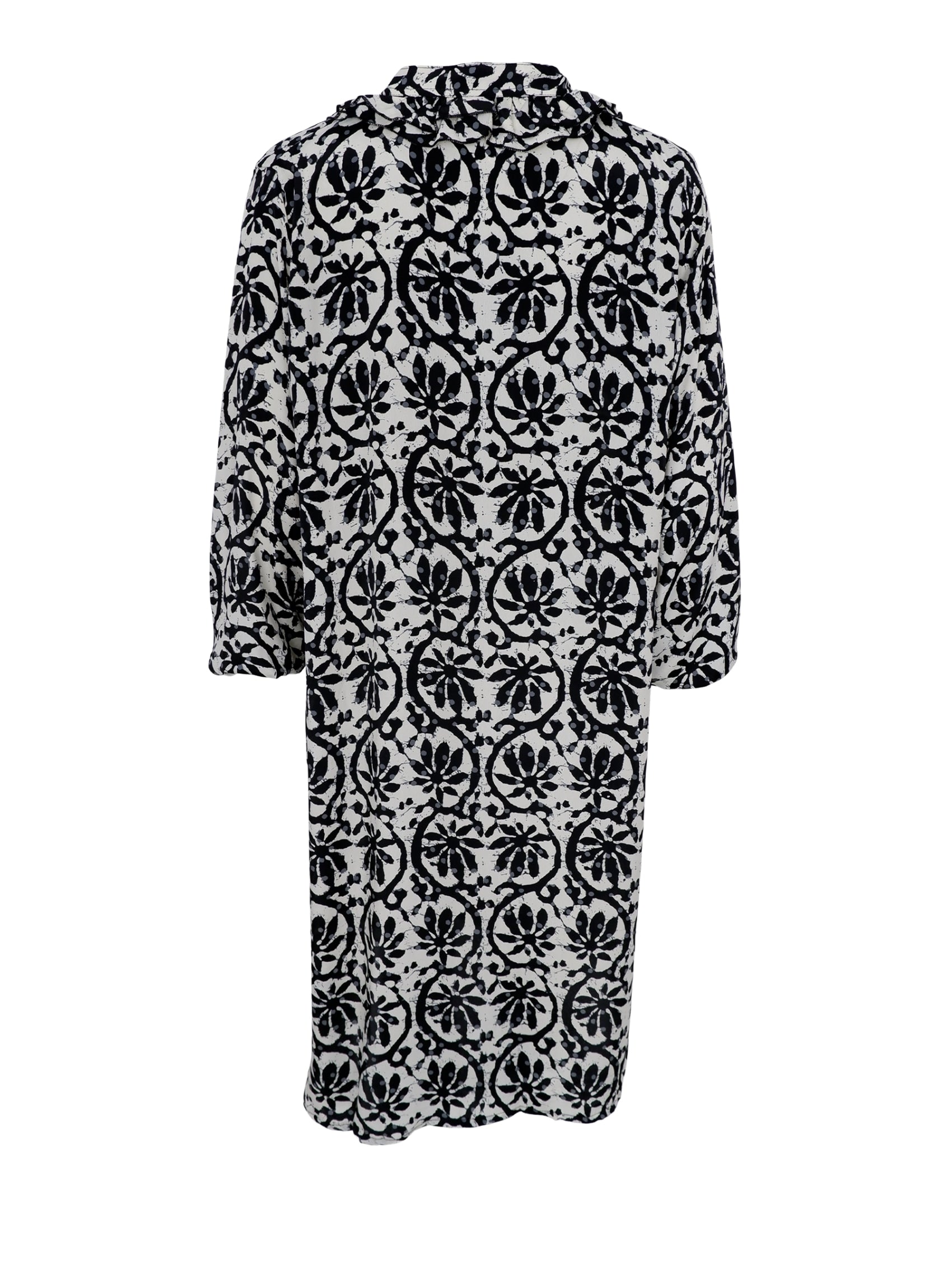 BCLUNA Ruffle tunic dress - Black Lily - Black Colour