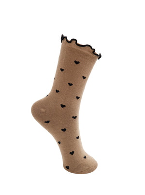 BCNERISSA sock - Khaki - Black Colour