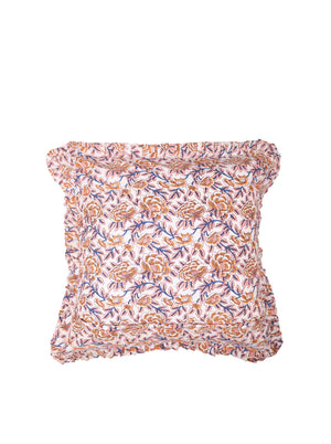 BCFLORA CUSHION COVER WITH FRILL - Fairy Flower - Black Colour