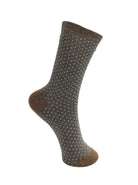 BCLolly dot sock - Grey Frappe - Black Colour