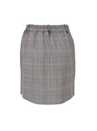 BCNIKKA chequered short skirt - Grey - Black Colour