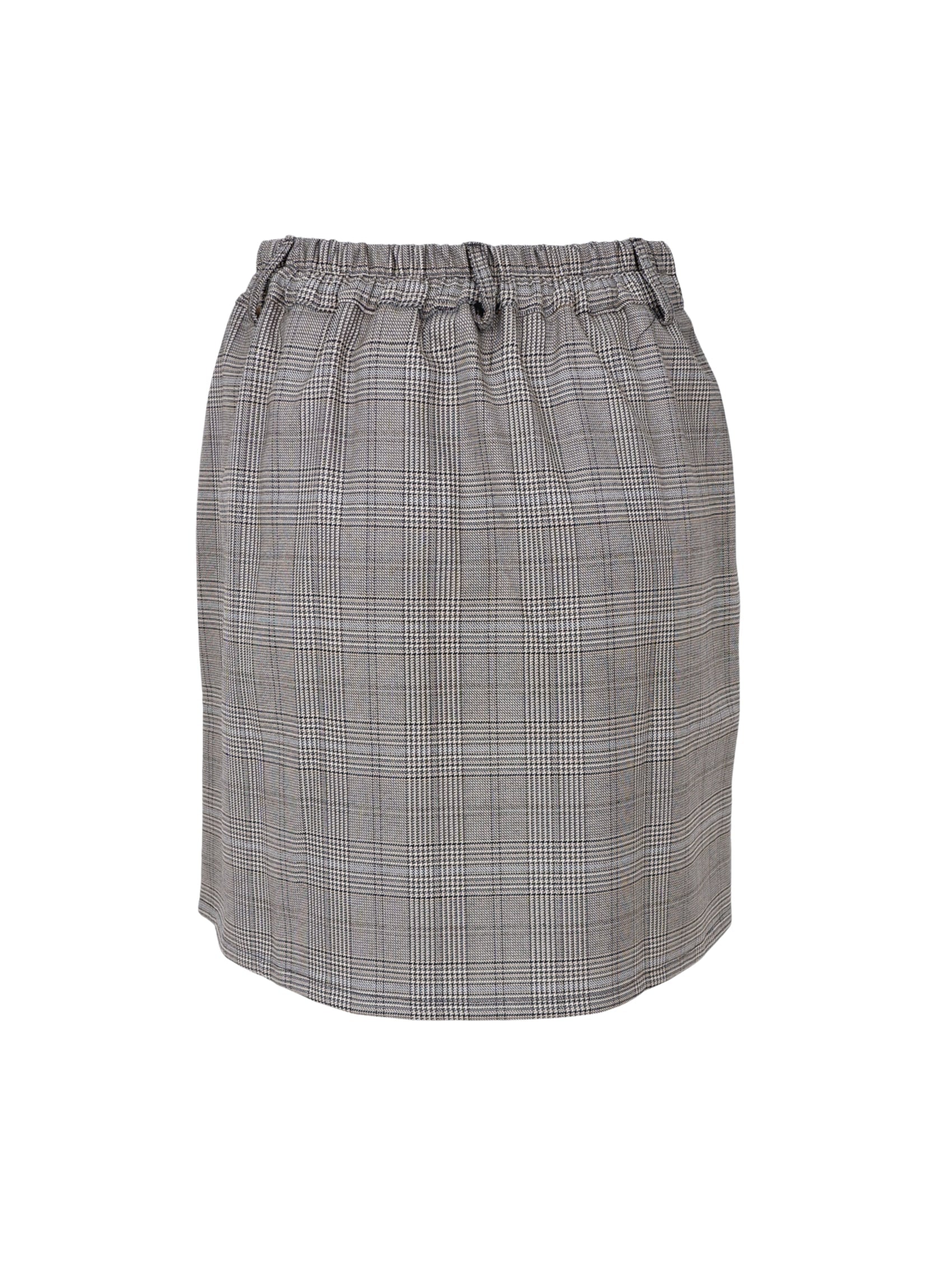 BCNIKKA chequered short skirt - Grey - Black Colour