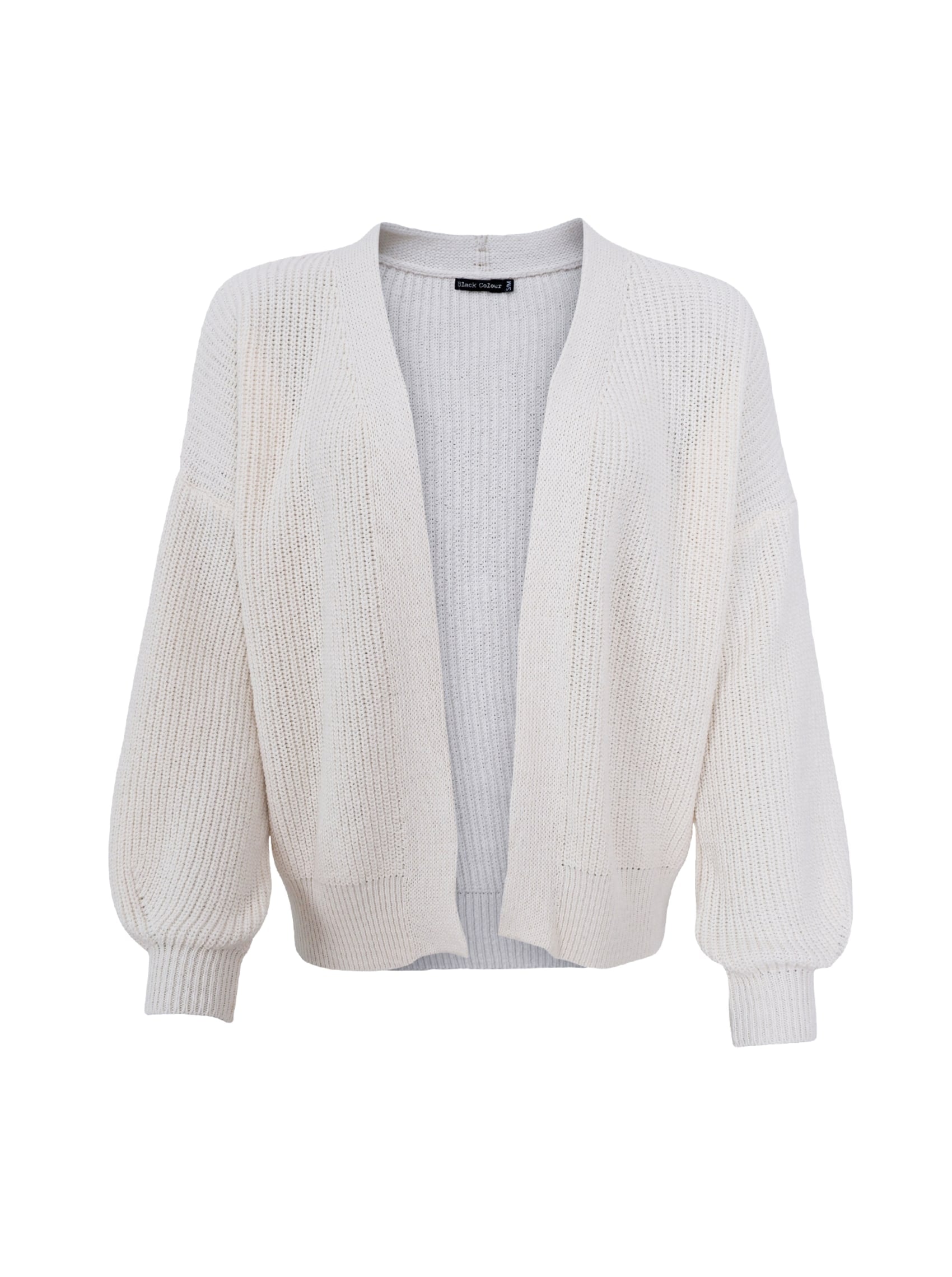 BCFRY knit cardigan - Off White - Black Colour