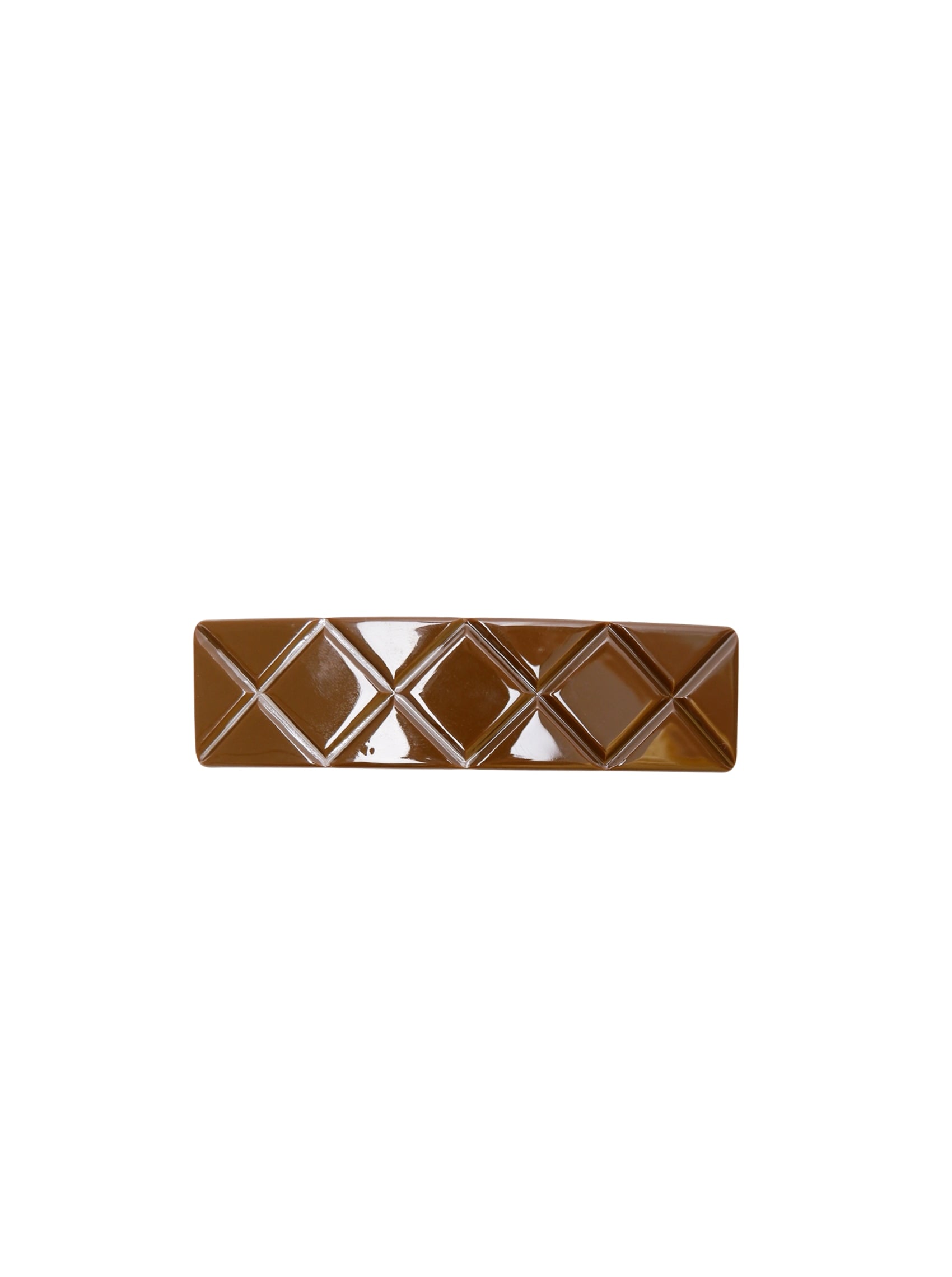 BCSVEA glossy barette - Coffee - Black Colour