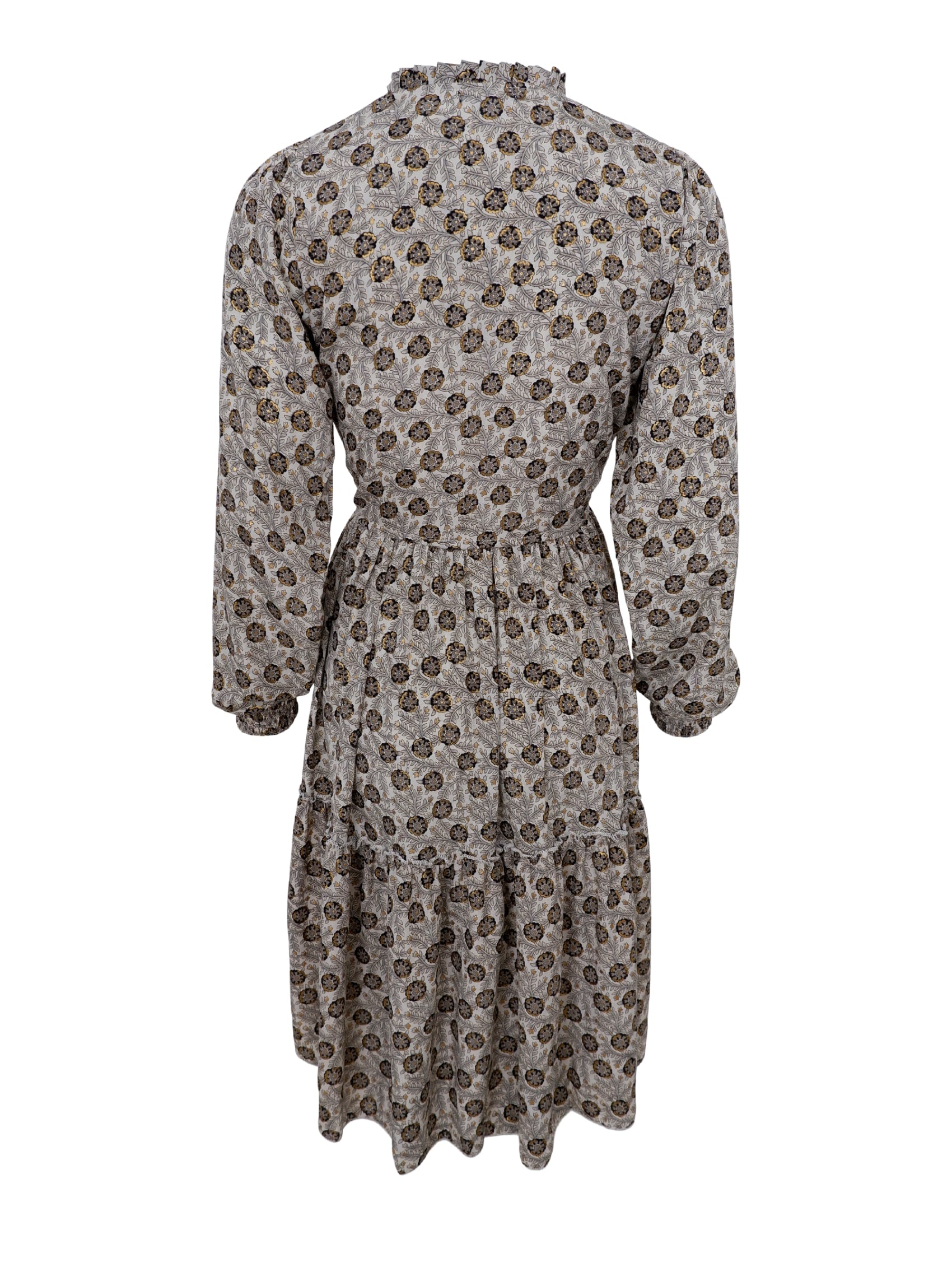 BCLUNA Rose boho short dress - Gold Grey - Black Colour