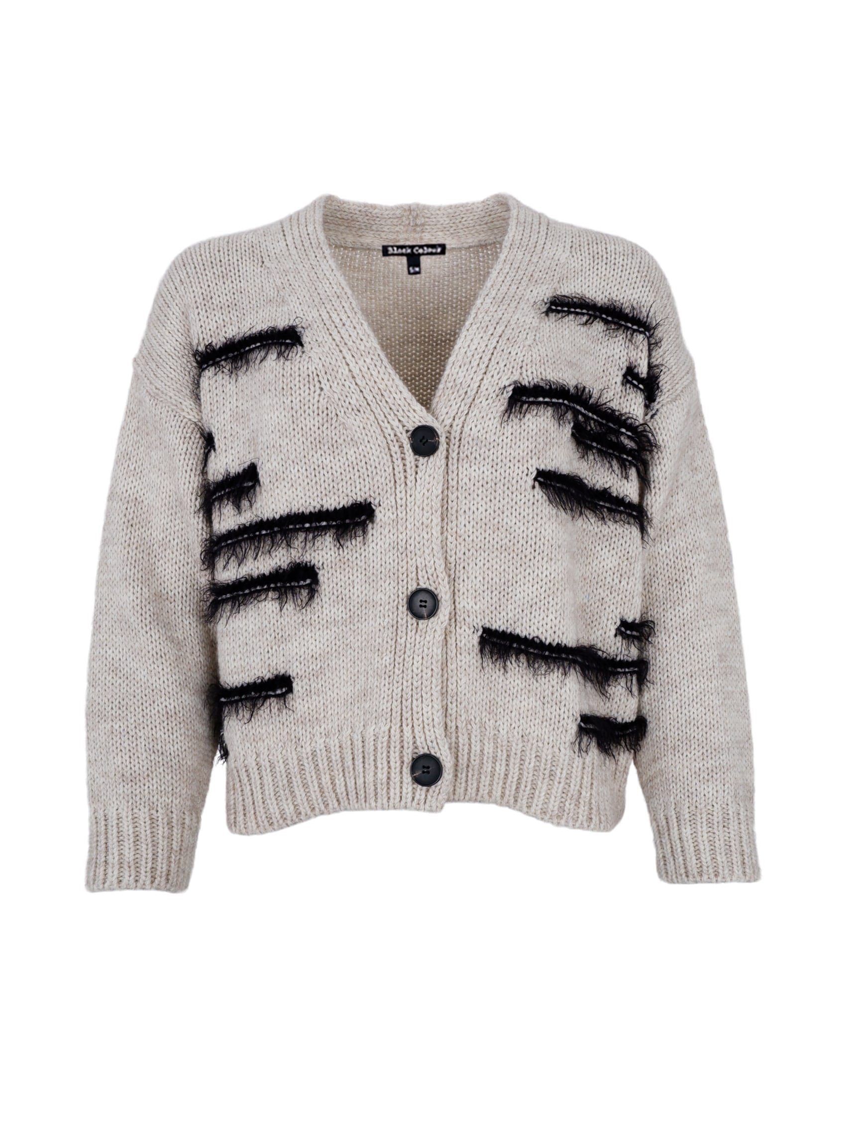 BCCAPELLO knit cardigan - Natural Black - Black Colour
