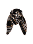 BCLEONI chequered scarf - Black - Black Colour