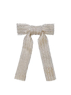 BCCAVARLY 2-in-1 bow brooch - White - Black Colour