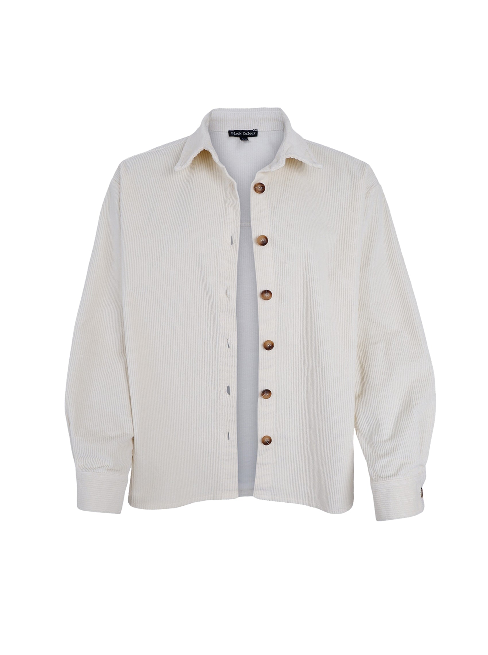 BCCORA corduroy shirt jacket - Off White - Black Colour
