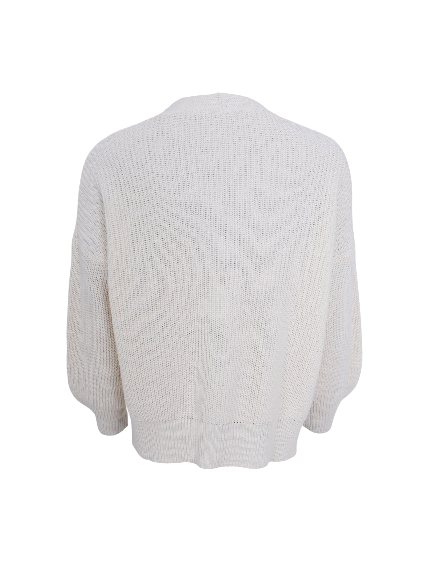 BCFRY knit cardigan - Off White - Black Colour