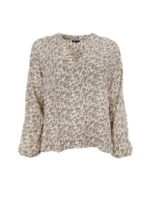BCLUNA blouse - Latte Daisy - Black Colour