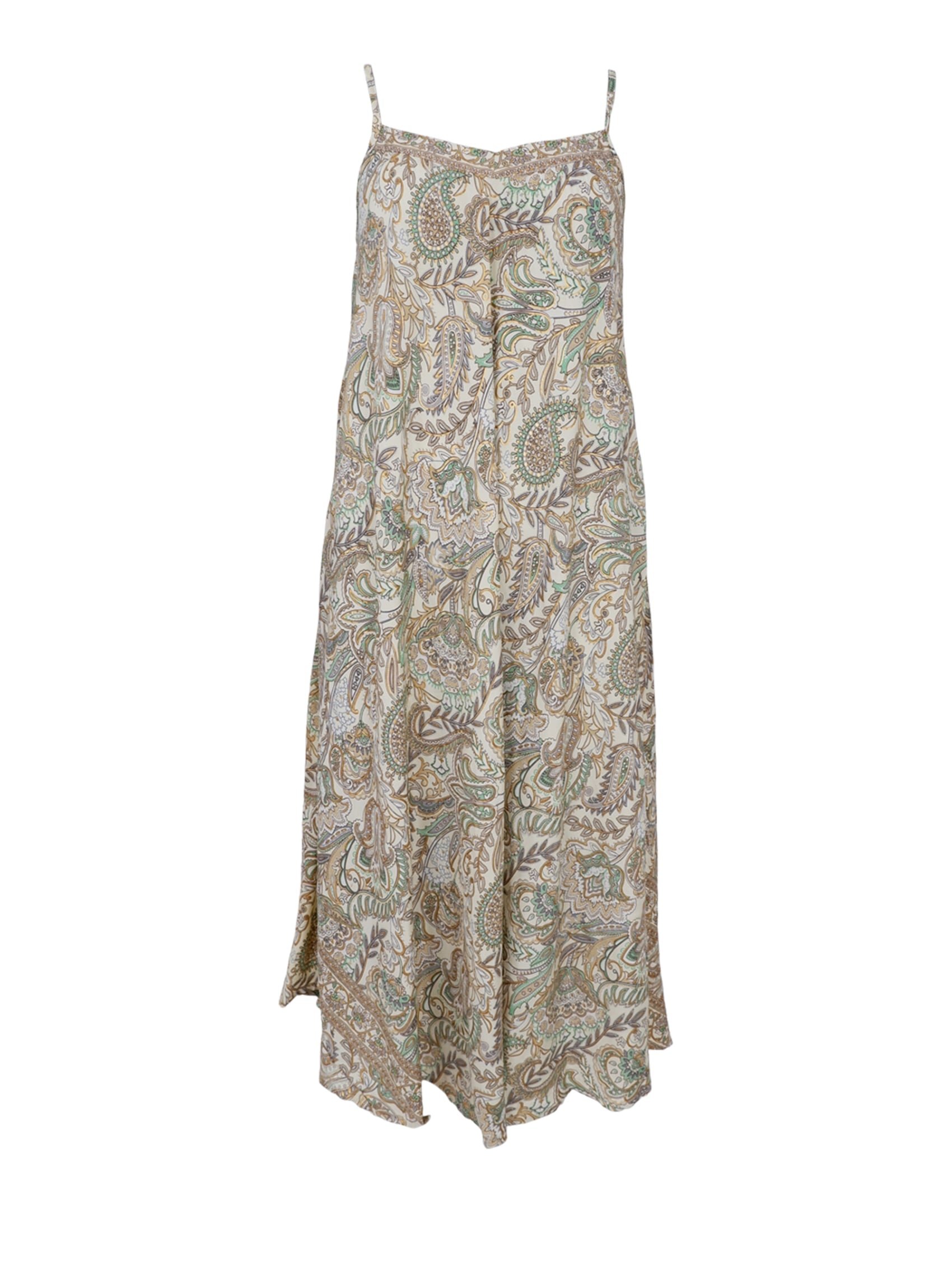 BCLUNA Vea strap dress - Olive Flower - Black Colour