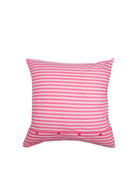 BCFLORA CUSHION COVER - Pink Stripe - Black Colour