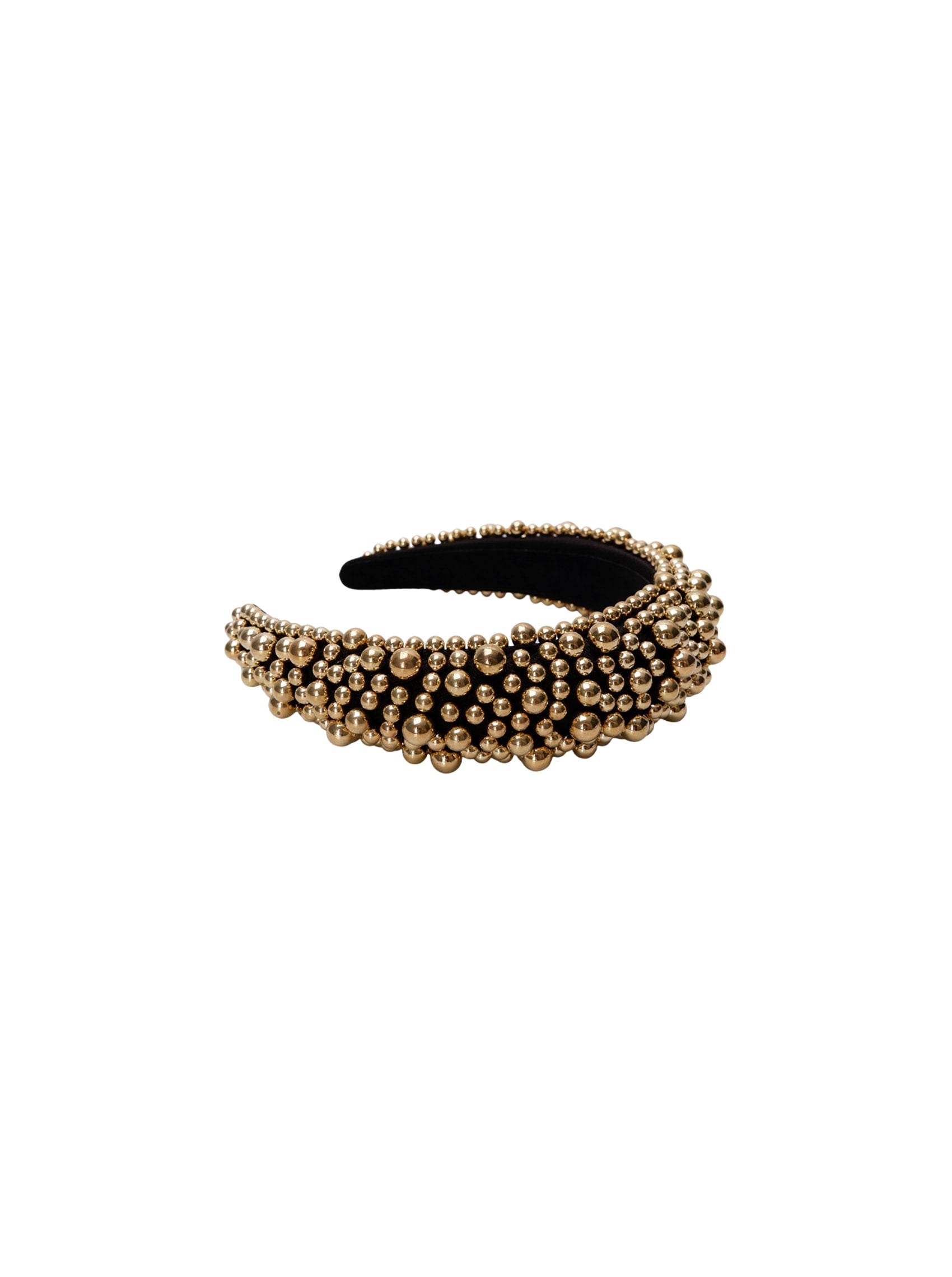 BCSHAFFER headband - Black/Gold Coloured - Black Colour
