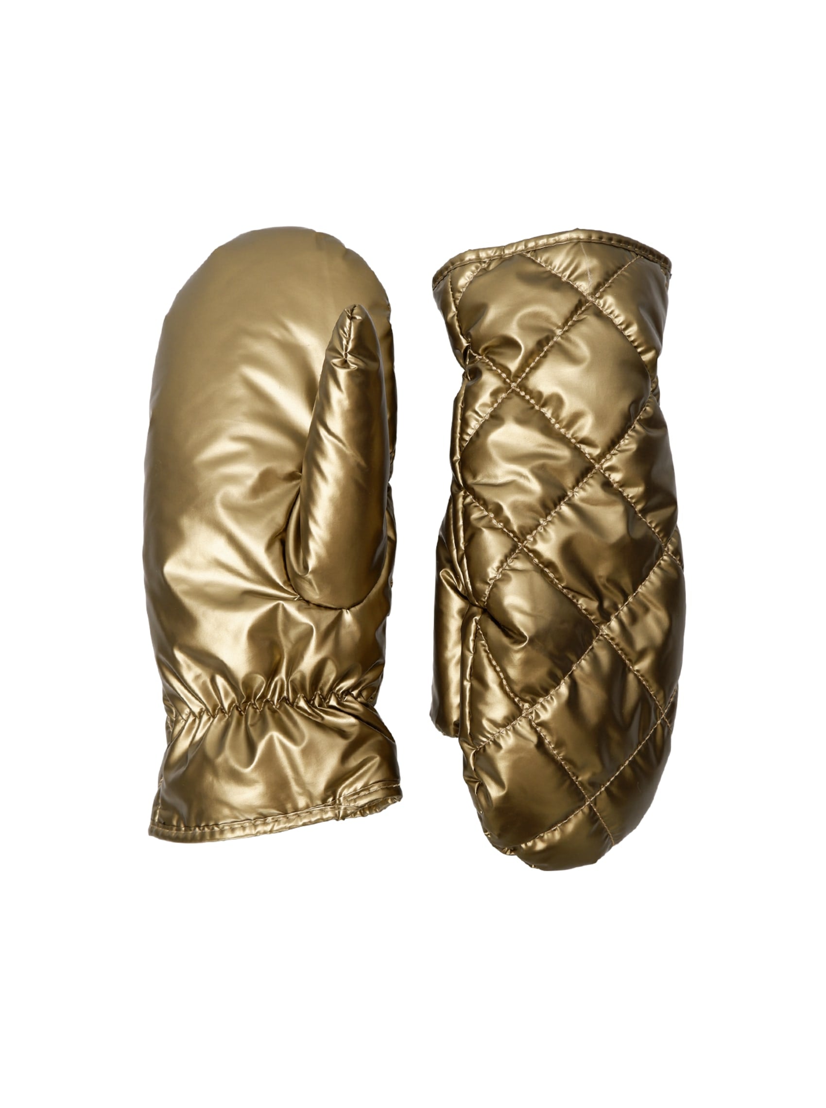 BCPALOMA quilted mittens - Golden Sand - Black Colour