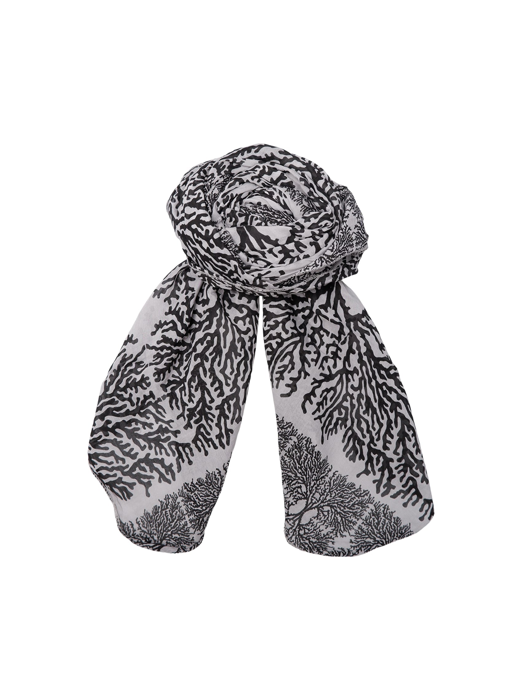 BCLISA scarf - Lt. Grey - Black Colour