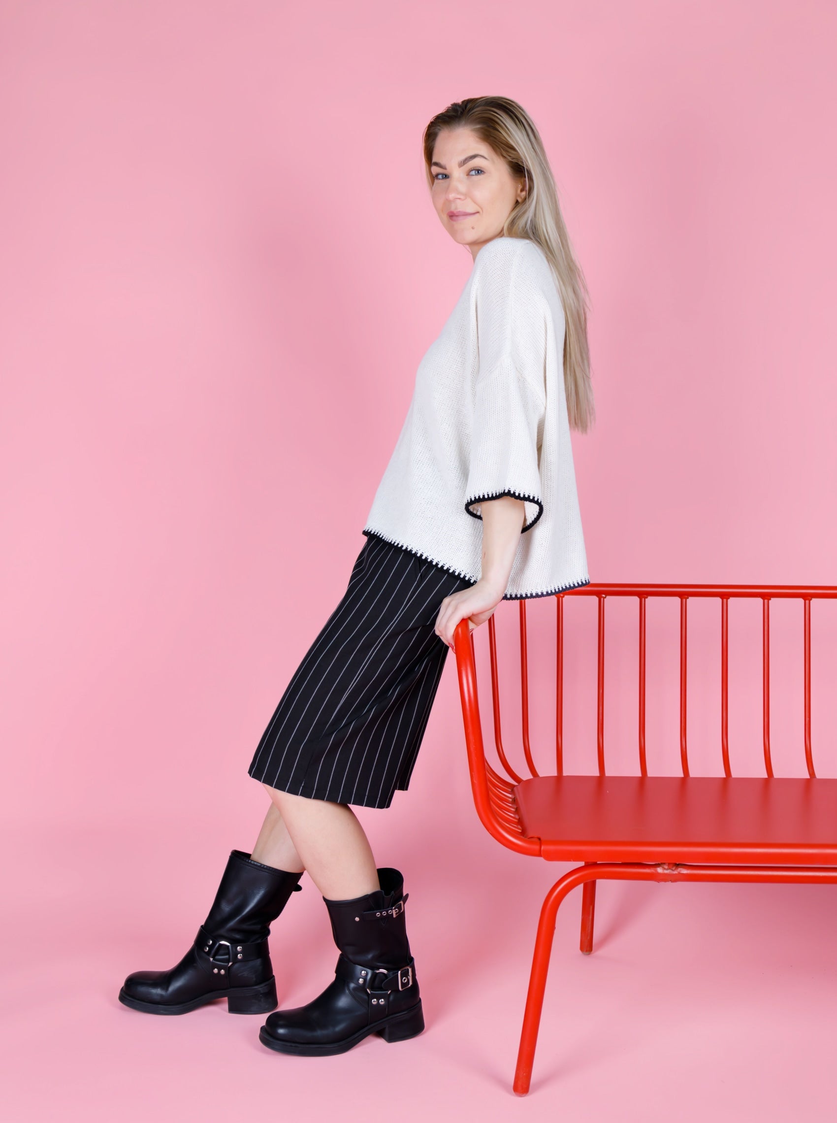 BCCHICAGO shorts - Black Stripe - Black Colour
