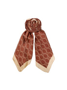 BCMERLE satin scarf - Coffee - Black Colour