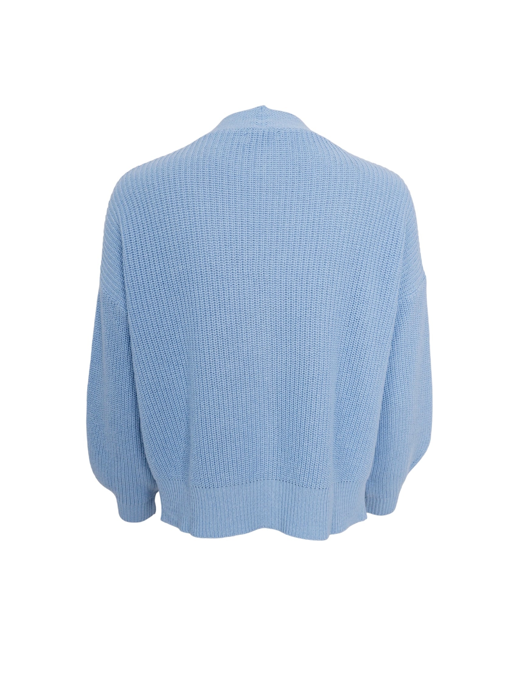 BCFRY knit cardigan - Sky Blue - Black Colour